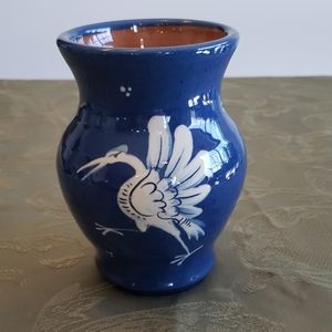 Blue pottery Vase